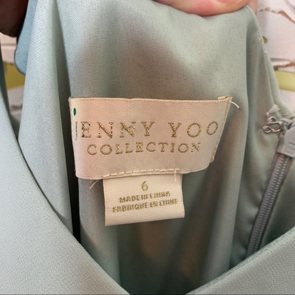 Jenny Yoo Morning Mist Flutter Top Maxi Dress NWT - Picture 7 of 11